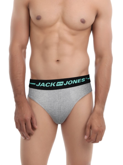 

Jack & Jones Men Grey Briefs 1842523005