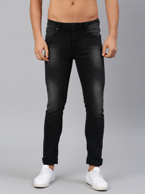 

HRX by Hrithik Roshan Men Black Skinny Fit Mid-Rise Clean Look Stretchable Jeans