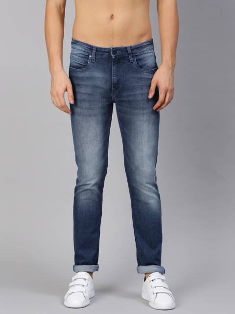 

HRX by Hrithik Roshan Men Blue Slim Fit Mid-Rise Clean Look Stretchable Jeans