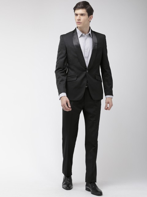 

Raymond Men Black Solid Single-Breasted Contemporary Fit Formal Suit