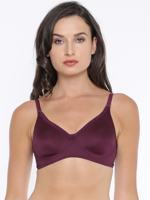 

Lovable Burgundy Solid Non-Wired Lightly Padded Everyday Bra