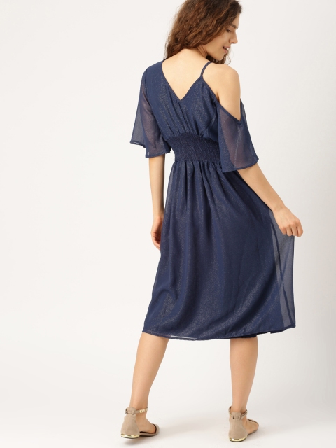 

DressBerry Women Blue Solid A-Line Dress