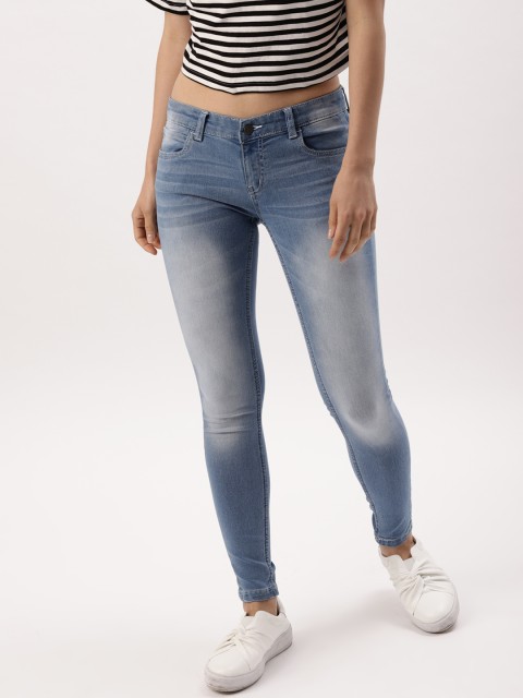 

DressBerry Women Blue Skinny Fit Mid-Rise Clean Look Stretchable Jeans