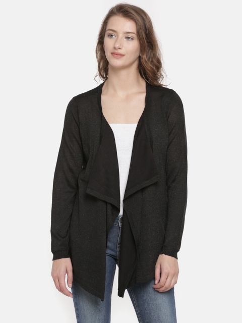 

Vero Moda Black Solid Waterfall Shrug