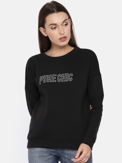

ONLY Women Black Printed Pullover