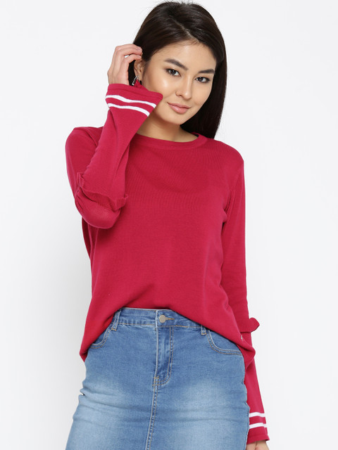 

ONLY Women Pink Solid Sweater