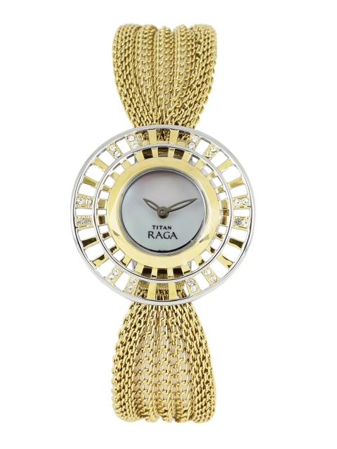 

Titan Women White SWAROVSKI Stone-Studded Analogue Watch NE9931BM01J