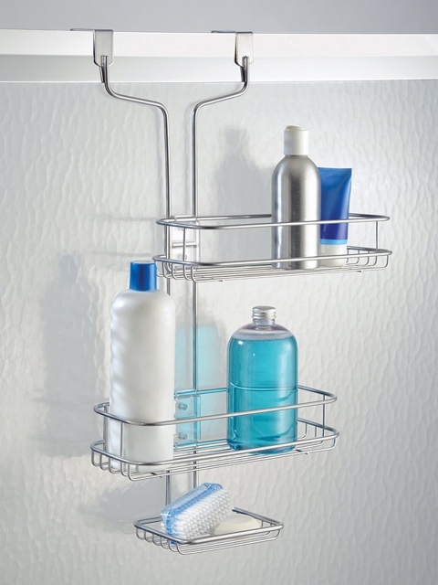 

INTERDESIGN Silver-Toned Stainless Steel Shower Caddy