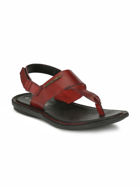 

Alberto Torresi Men Red Comfort Leather Sandals