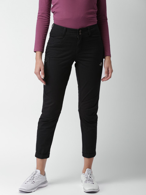 

The North Face Women Black Slim Fit Solid Cropped Trousers