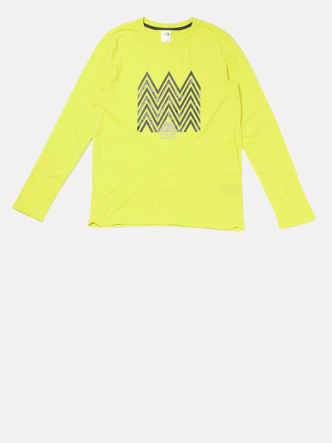 

The North Face Men Yellow Printed Yellow T-shirt