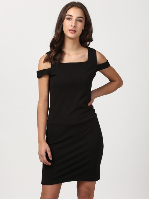 

Harpa Women Black Solid Bodycon Dress