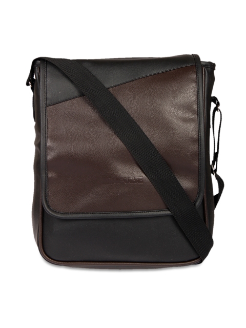 

Impulse Unisex Black & Brown Colourblocked Messenger Bag