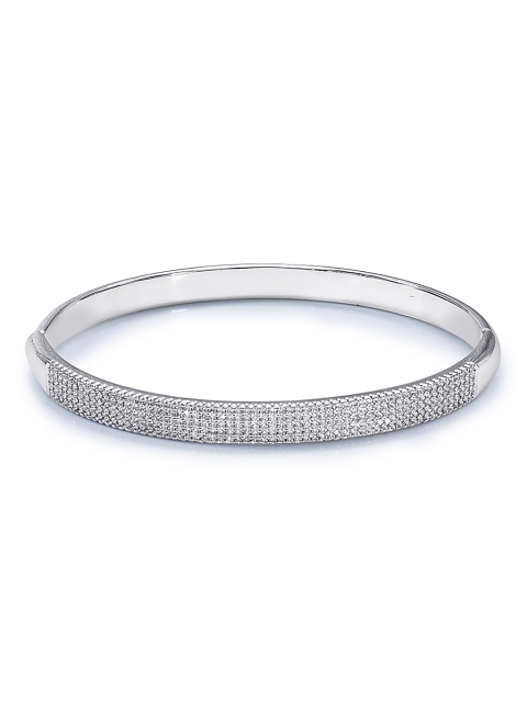

Peora Silver-Toned Metal Silver-Plated Contemporary Bracelet