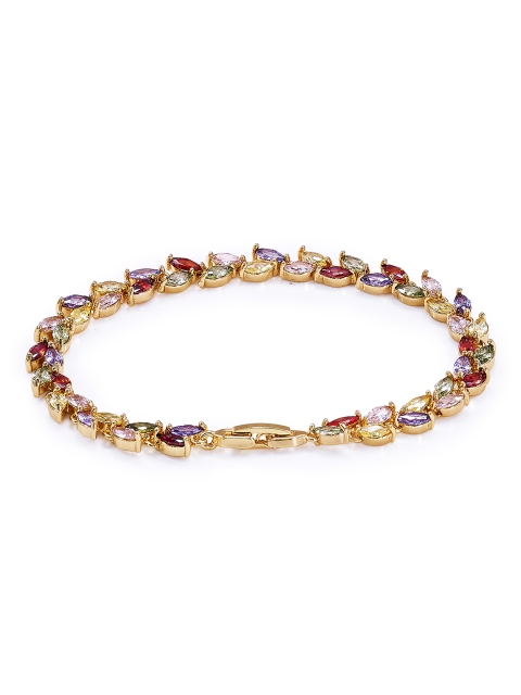 Peora Gold-Toned Brass Gold-Plated Contemporary Bracelet