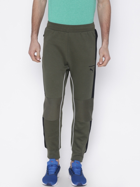 

Puma Men Olive Evo T7 Joggers