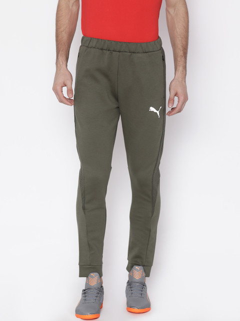 

Puma Men Olive Evostripe Ultimate Track Pants