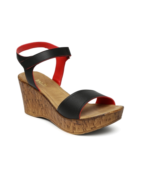 

Inc 5 Women Black Solid Sandals