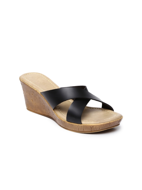 

Inc 5 Women Black Solid Sandals