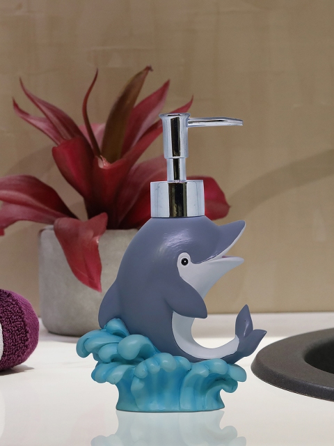 

Shresmo Grey & Blue Liquid Soap Dispenser