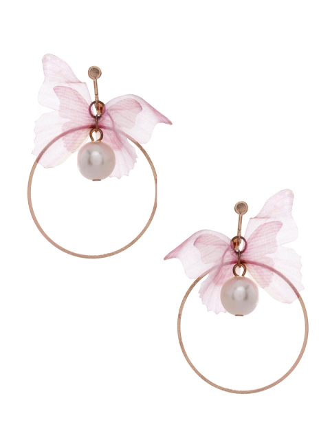 

Shining Diva Pink Quirky Drop Earrings