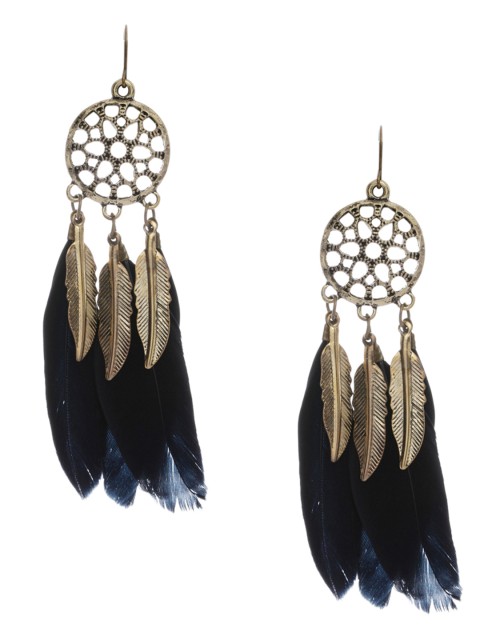 

Shining Diva Black Quirky Drop Earrings