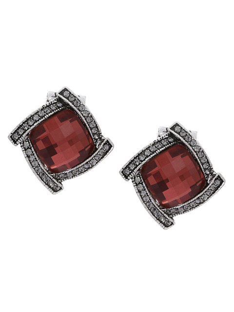 

Shining Diva Fashion Brown Contemporary Studs