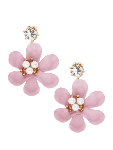 

Shining Diva Pink Floral Studs