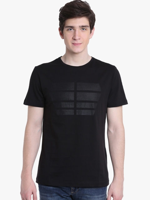 

Antony Morato Men Black Printed Round Neck T-shirt