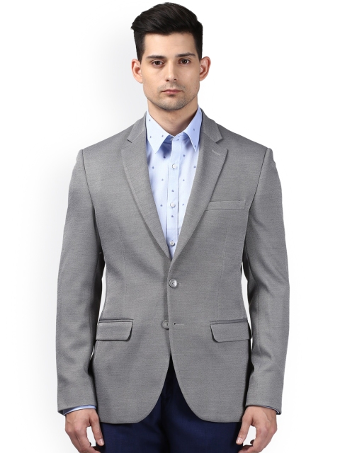 

Park Avenue Grey Blazer Single-Breasted Slim Fit Blazer