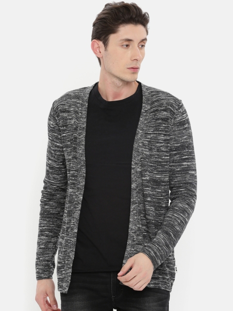 

Jack & Jones Black Self Design Open Front Shrug