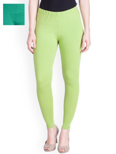 

LYRA Pack of 2 Ankle-Length Leggings, Green