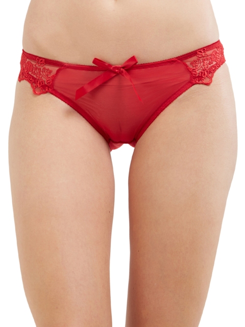 

Blush by PrettySecrets Women Red Lace Bikini Briefs BAW0817BKN09