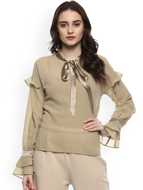 

Kazo Women Beige Solid Top