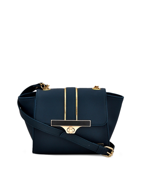 

yelloe Blue Solid Sling Bag