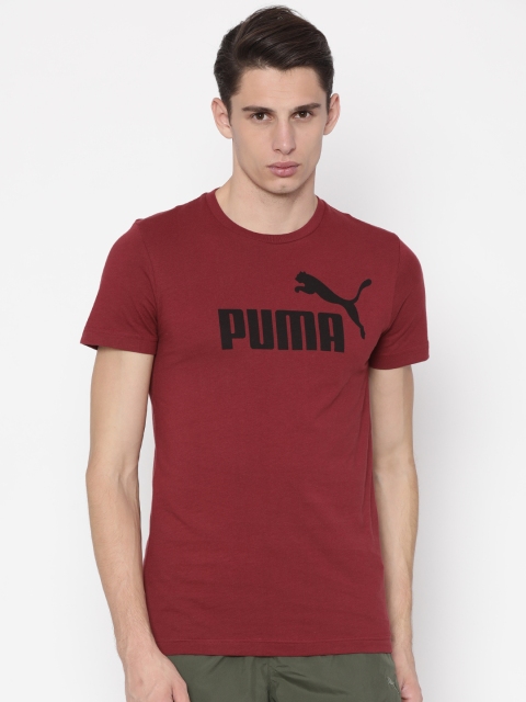 

Puma Men Maroon Ess No.1 Solid Polo Collar T-shirt