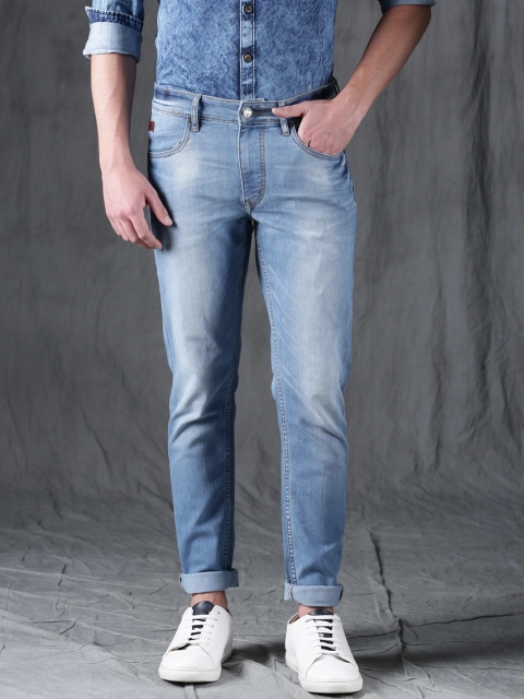 

WROGN Men Blue Slim Fit Mid-Rise Clean Look Stretchable Jeans