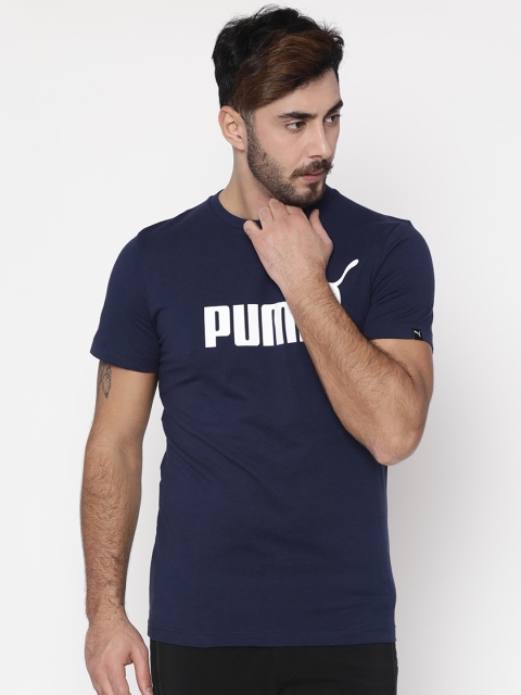 

Puma Men Blue Ess No.1 Solid Round Neck T-shirt
