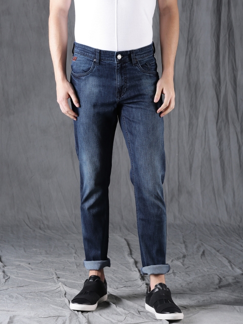 

WROGN Men Blue Slim Fit Mid-Rise Clean Look Stretchable Jeans