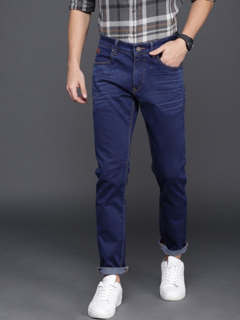 

WROGN Men Blue Slim Fit Mid-Rise Clean Look Stretchable Jeans