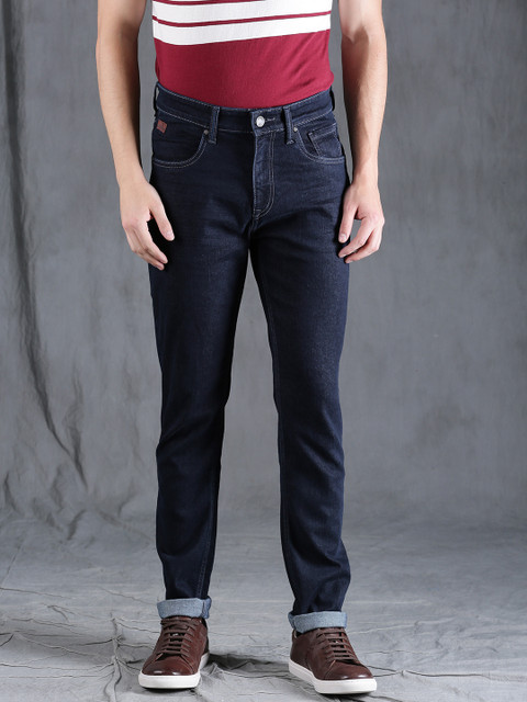 

WROGN Men Blue Slim Fit Mid-Rise Clean Look Stretchable Jeans