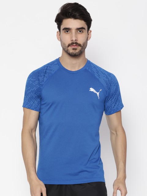 

Puma Men Blue Direless SS Solid Round Neck T-shirt