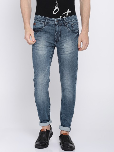 

WROGN Men Blue Skinny Fit Mid-Rise Clean Look Stretchable Jeans