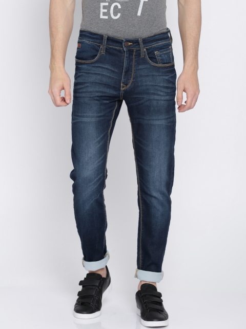 

WROGN Men Blue Skinny Fit Mid-Rise Clean Look Stretchable Jeans