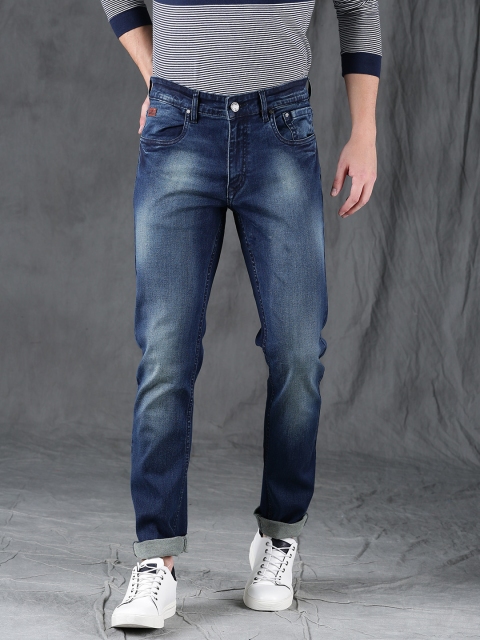 

WROGN Men Blue Slim Fit Mid-Rise Clean Look Stretchable Jeans