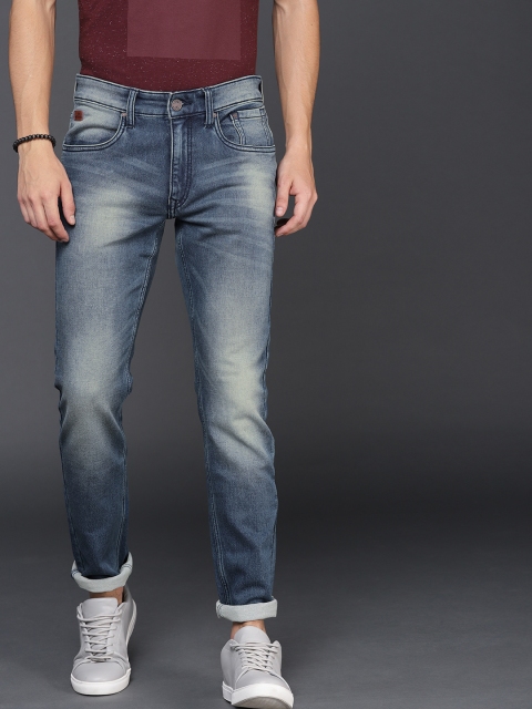 

WROGN Men Blue Slim Fit Mid-Rise Clean Look Stretchable Jeans