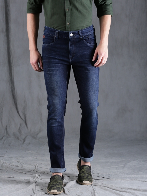 

WROGN Men Blue Slim Fit Mid-Rise Clean Look Stretchable Jeans