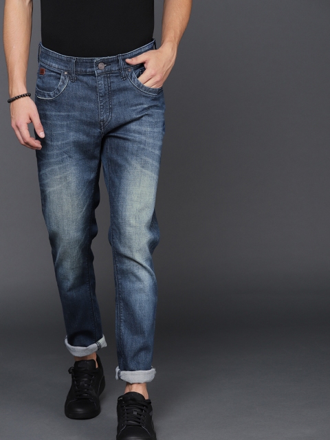 

WROGN Men Blue Slim Fit Mid-Rise Clean Look Stretchable Jeans