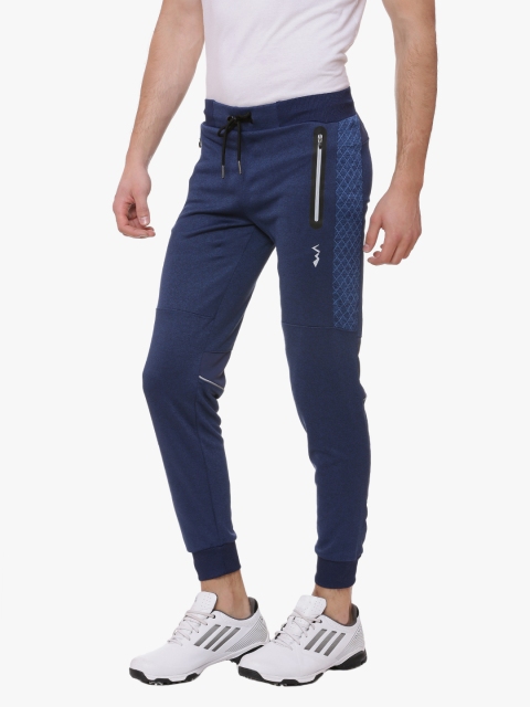 

Campus Sutra Men's Sports Jersey Joggers, Blue