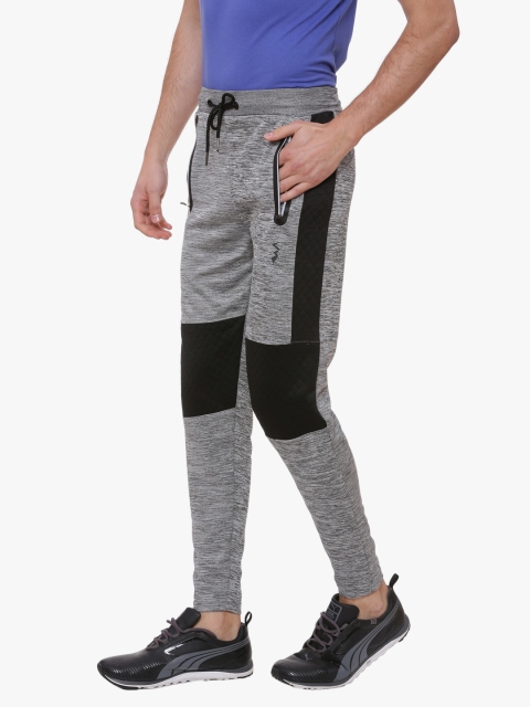 

Campus Sutra Men's Grey & Black Regular Trousers